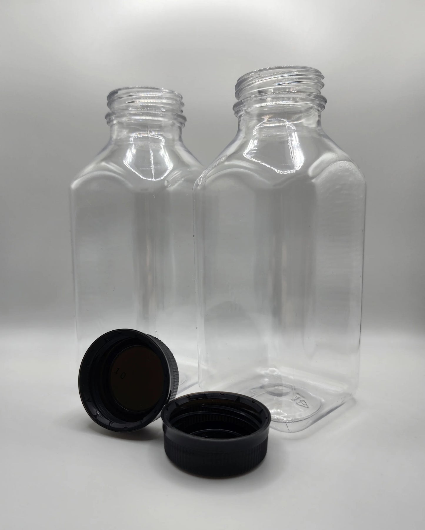 Juice Bottles - 12oz Square
