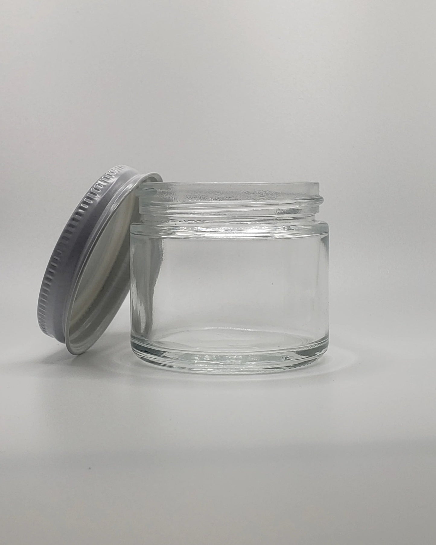 2fl oz, Clear Glass - Wht Tin