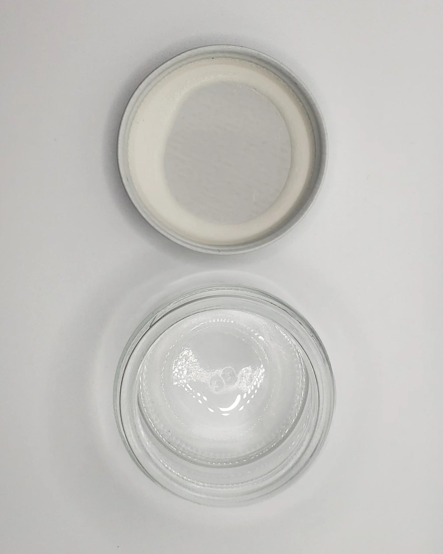 2fl oz, Clear Glass - Wht Tin
