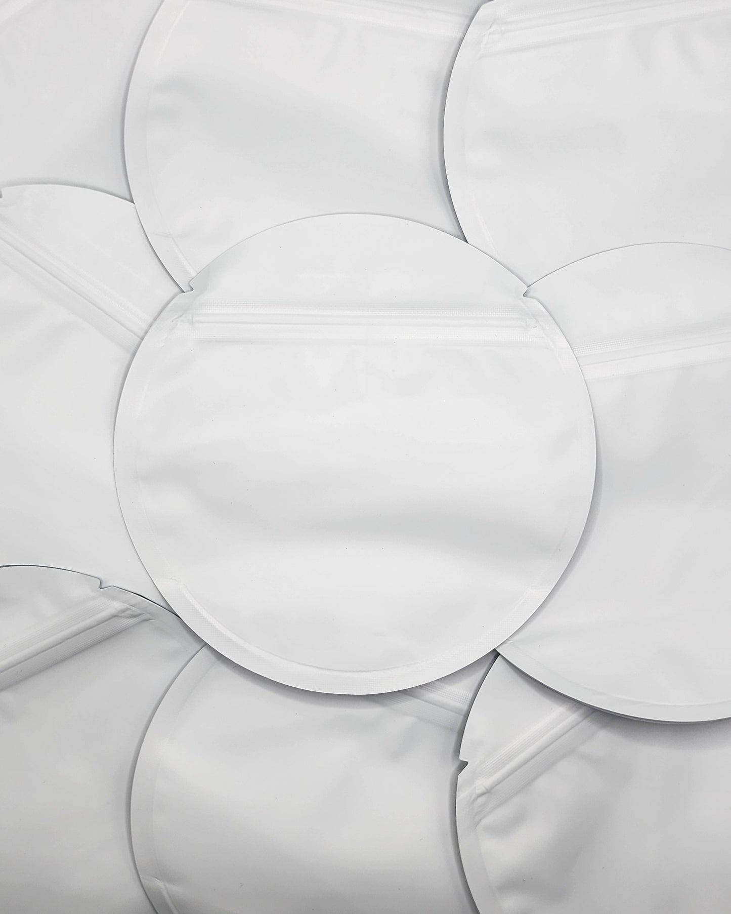 5" Circle - White/White Matte