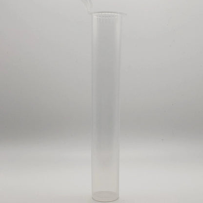 Clear glass vase on a white background