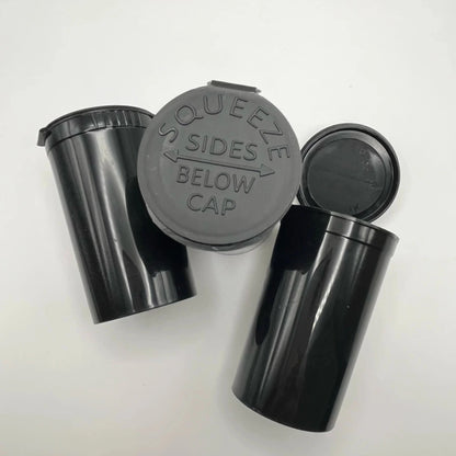 Black container on a white background