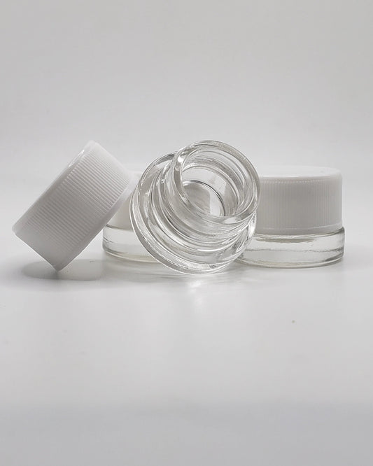 5ml - Round CR, Wht Lid