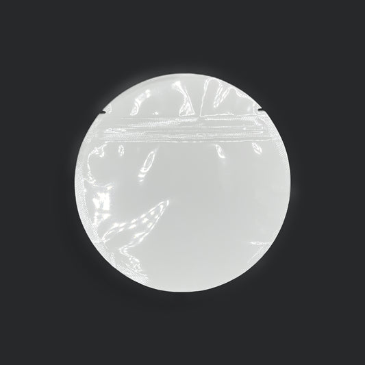 5" Circle - White/Clear Gloss