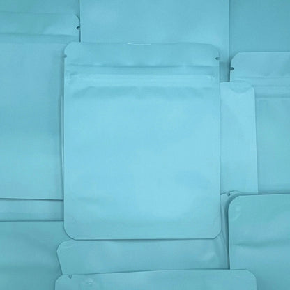 Jewelry Box Blue 4x5 mylar bag on top of mylar bags