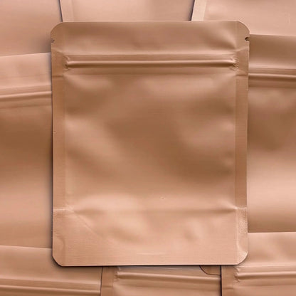Mocha Mousse 4x5 mylar bag on top of mylar bags