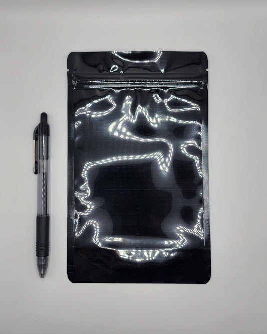 Mylar 5x8 Black/Clear