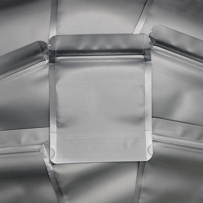 Satin Black  4x5 mylar bag on top of mylar bags