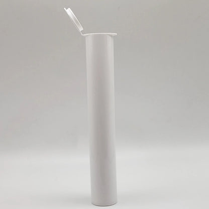 White pop top container on a white background